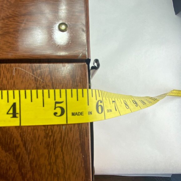 Vintage Ballonoff Porta File Metal Brown Woodgrain File Box - Picture 11 of 11